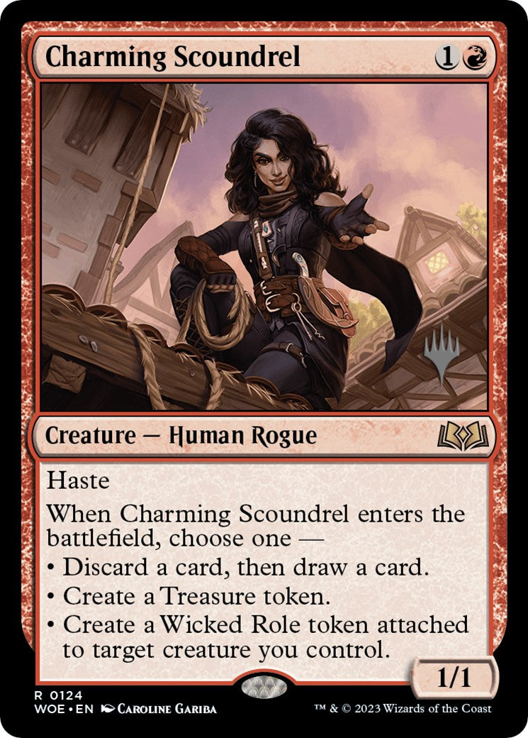 Charming Scoundrel (Promo Pack) [Wilds of Eldraine Promos] | Event Horizon Hobbies CA