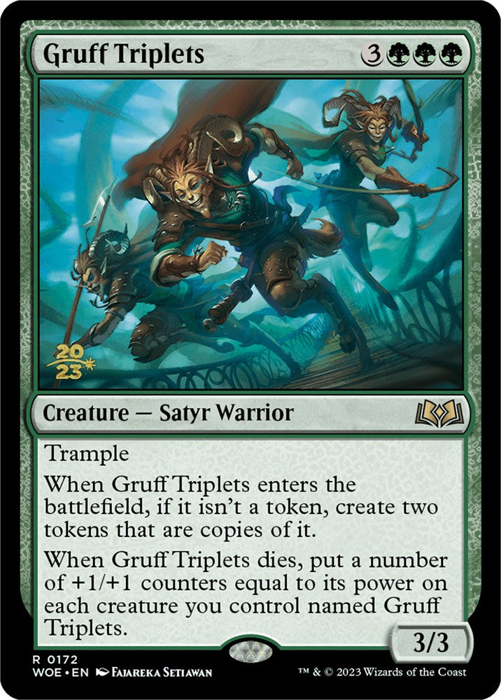 Gruff Triplets [Wilds of Eldraine Prerelease Promos] | Event Horizon Hobbies CA