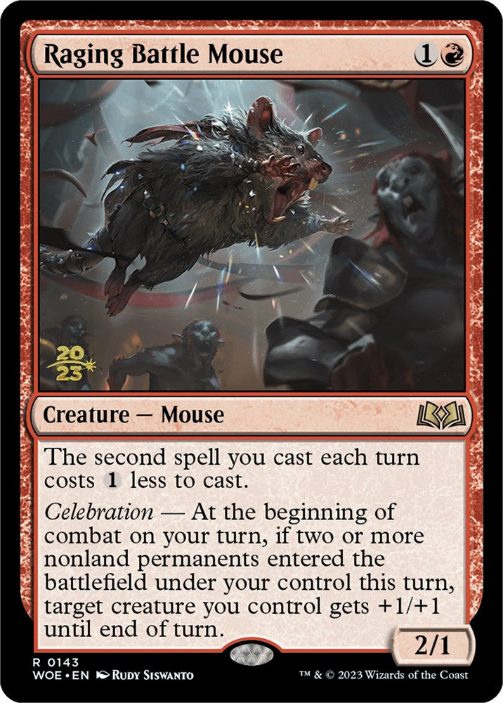 Raging Battle Mouse [Wilds of Eldraine Prerelease Promos] | Event Horizon Hobbies CA