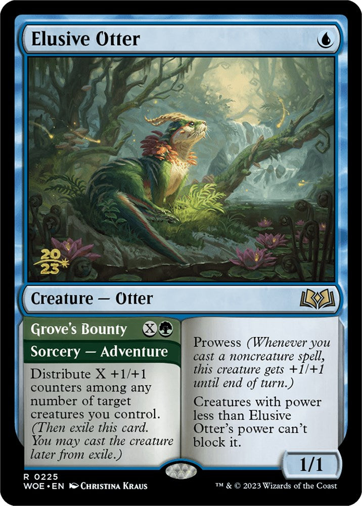 Elusive Otter // Grove's Bounty [Wilds of Eldraine Prerelease Promos] | Event Horizon Hobbies CA