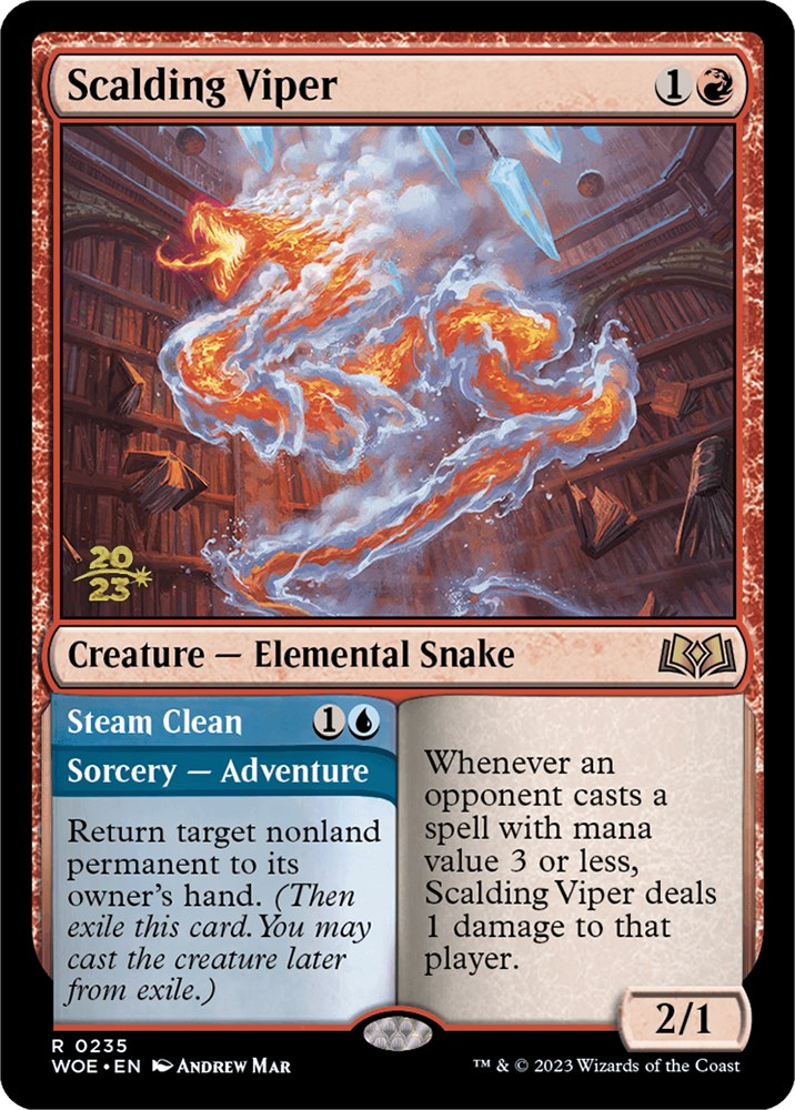 Scalding Viper [Wilds of Eldraine Prerelease Promos] | Event Horizon Hobbies CA