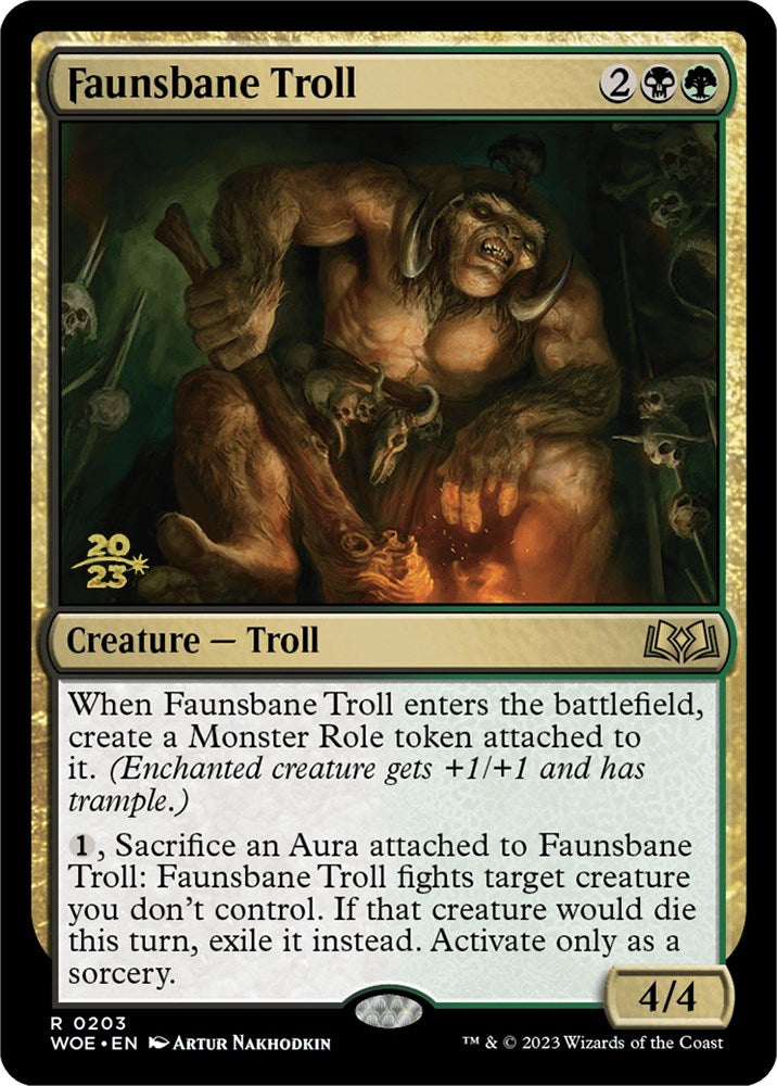 Faunsbane Troll [Wilds of Eldraine Prerelease Promos] | Event Horizon Hobbies CA