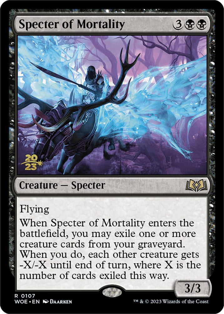 Specter of Mortality [Wilds of Eldraine Prerelease Promos] | Event Horizon Hobbies CA