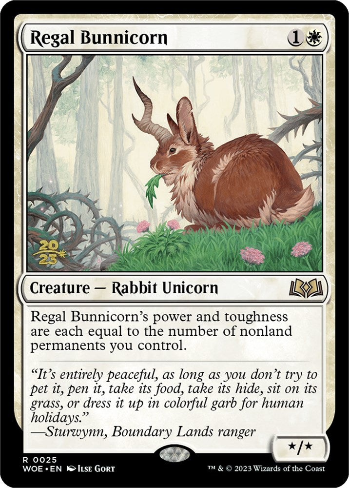 Regal Bunnicorn [Wilds of Eldraine Prerelease Promos] | Event Horizon Hobbies CA