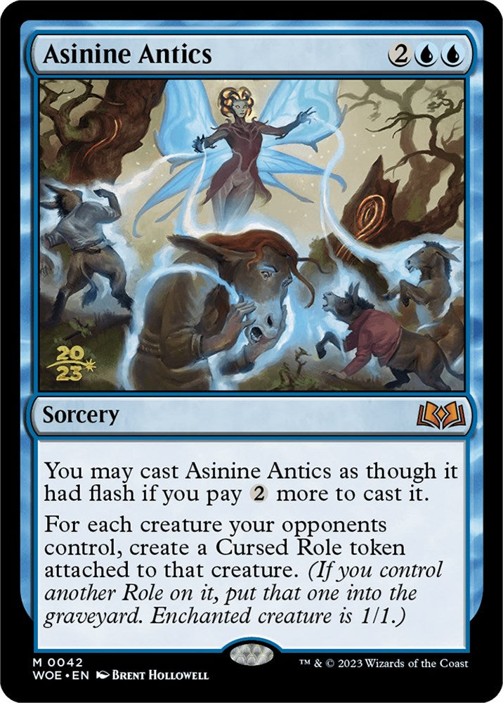 Asinine Antics [Wilds of Eldraine Prerelease Promos] | Event Horizon Hobbies CA