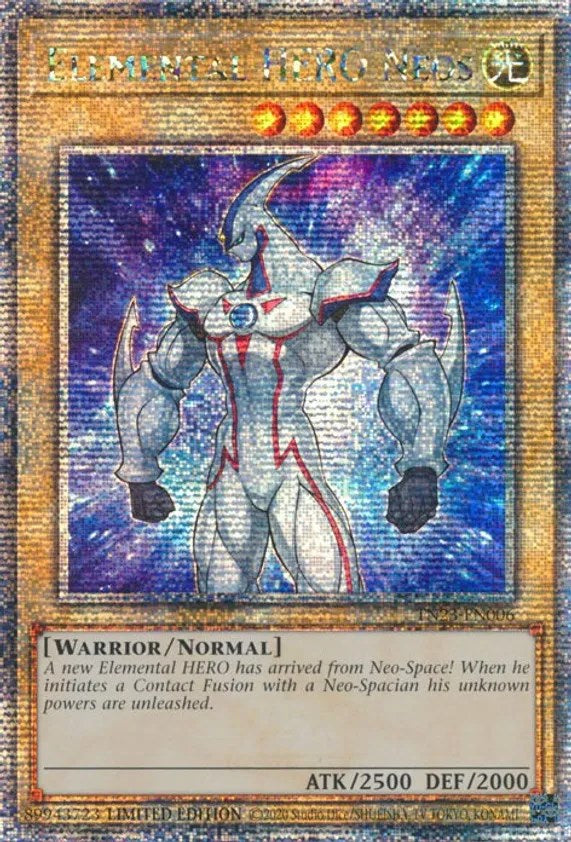 Elemental HERO Neos [TN23-EN006] Quarter Century Secret Rare | Event Horizon Hobbies CA