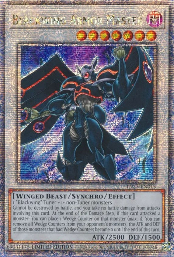 Blackwing Armor Master [TN23-EN015] Quarter Century Secret Rare | Event Horizon Hobbies CA