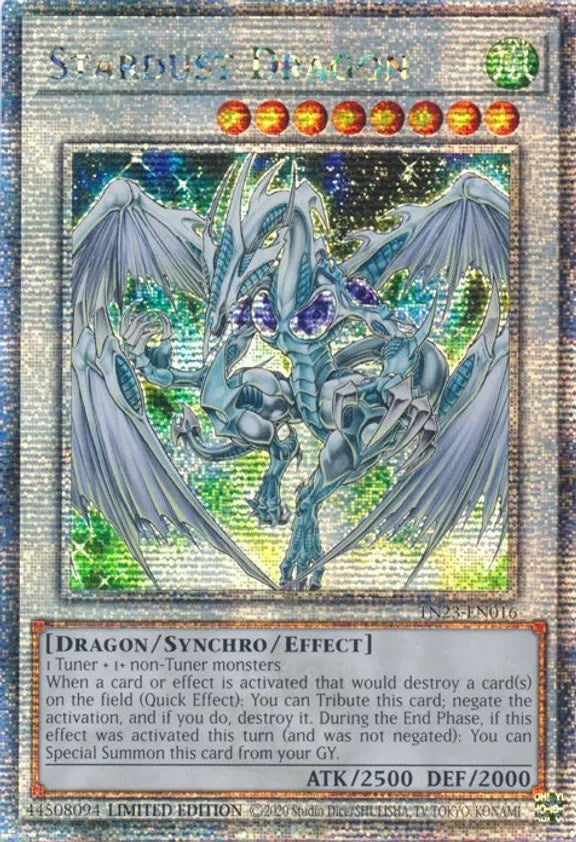 Stardust Dragon [TN23-EN016] Quarter Century Secret Rare | Event Horizon Hobbies CA