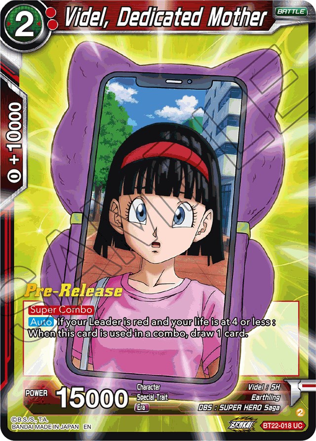 Videl, Dedicated Mother (BT22-018) [Critical Blow Prerelease Promos] | Event Horizon Hobbies CA