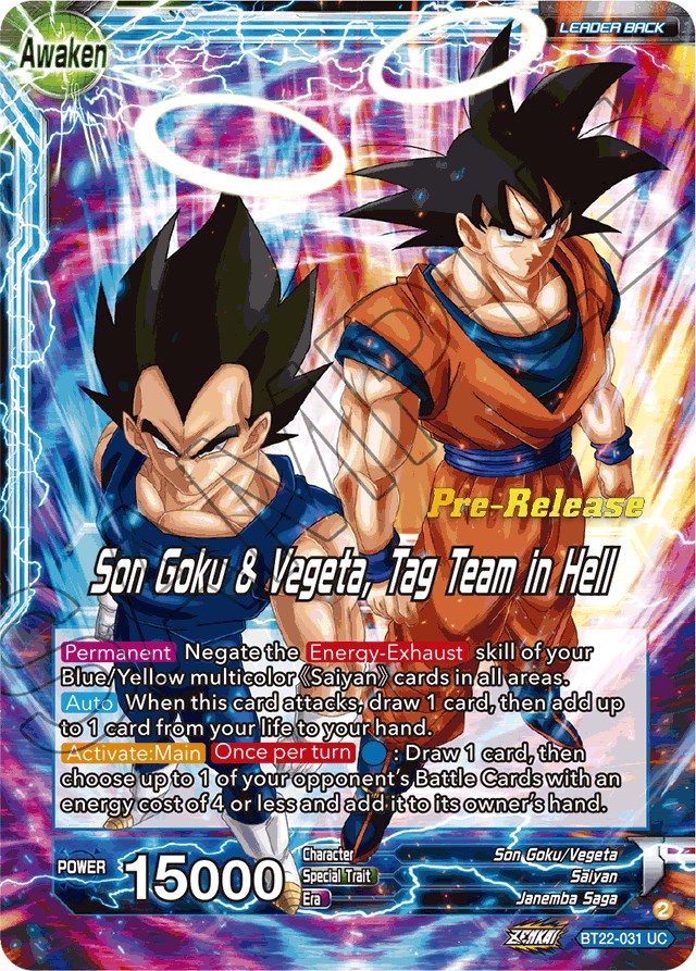 Son Goku // Son Goku & Vegeta, Tag Team in Hell (BT22-031) [Critical Blow Prerelease Promos] | Event Horizon Hobbies CA