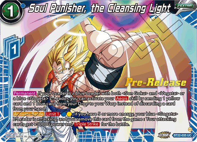 Soul Punisher, the Cleansing Light (BT22-035) [Critical Blow Prerelease Promos] | Event Horizon Hobbies CA