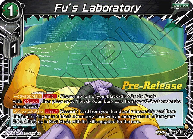 Fu's Laboratory (BT22-118) [Critical Blow Prerelease Promos] | Event Horizon Hobbies CA