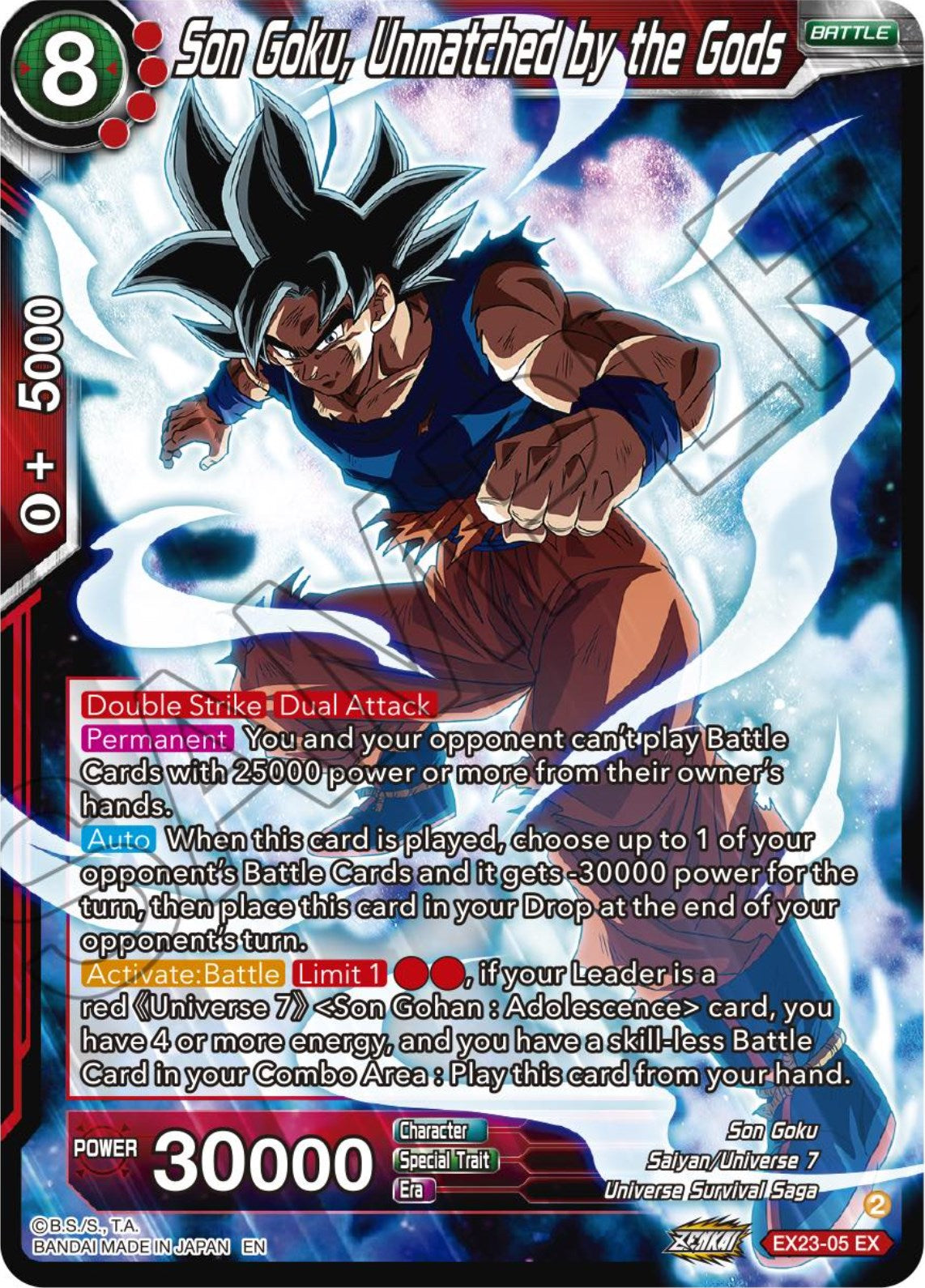 Son Goku, Unmatched by the Gods (EX23-05) [Premium Anniversary Box 2023] | Event Horizon Hobbies CA