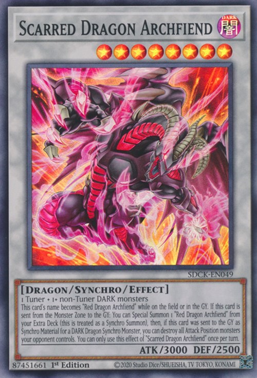 Scarred Dragon Archfiend [SDCK-EN049] Super Rare | Event Horizon Hobbies CA