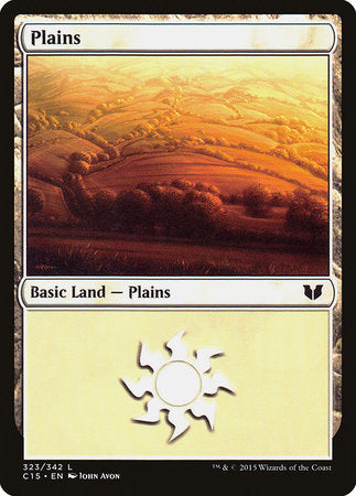 Plains (323) [Commander 2015] | Event Horizon Hobbies CA