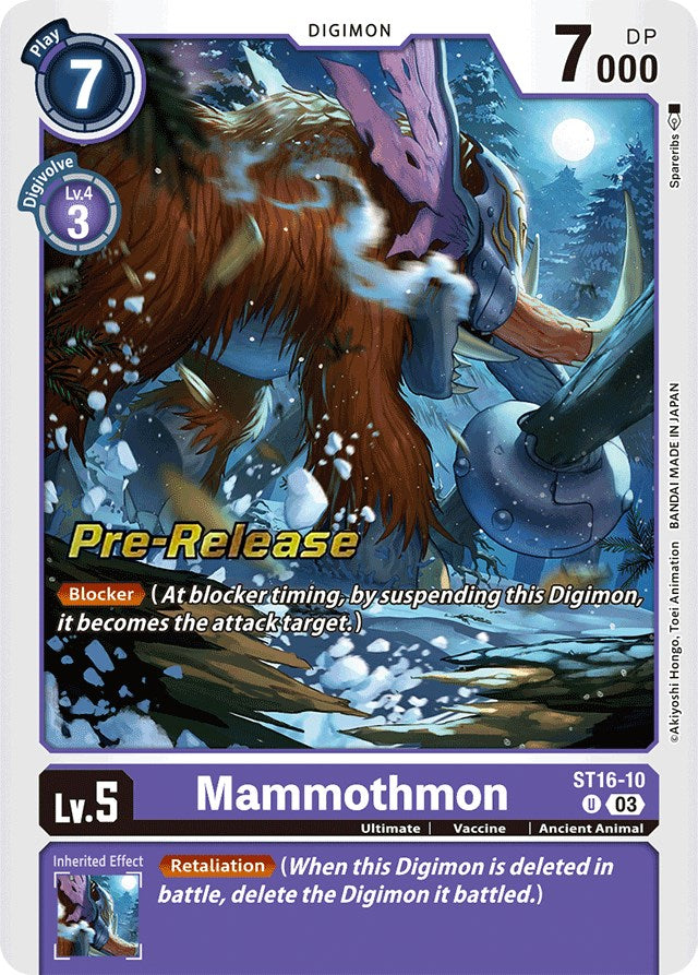 Mammothmon [ST16-10] [Starter Deck: Wolf of Friendship Pre-Release Cards] | Event Horizon Hobbies CA