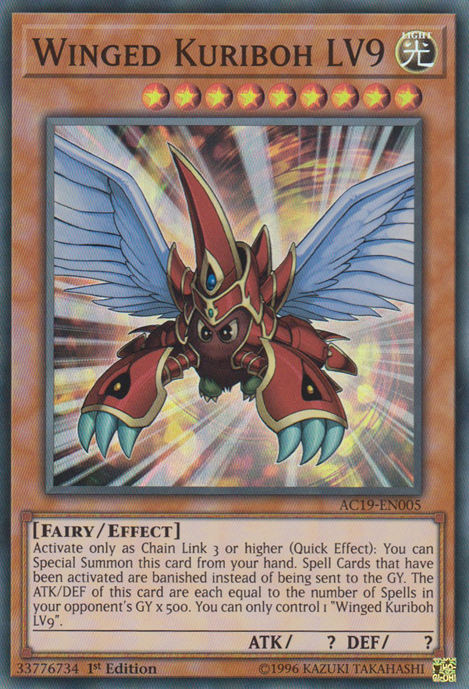 Winged Kuriboh LV9 [AC19-EN005] Super Rare | Event Horizon Hobbies CA