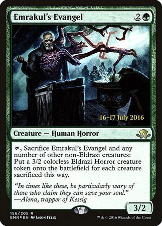 Emrakul's Evangel [Eldritch Moon Promos] | Event Horizon Hobbies CA