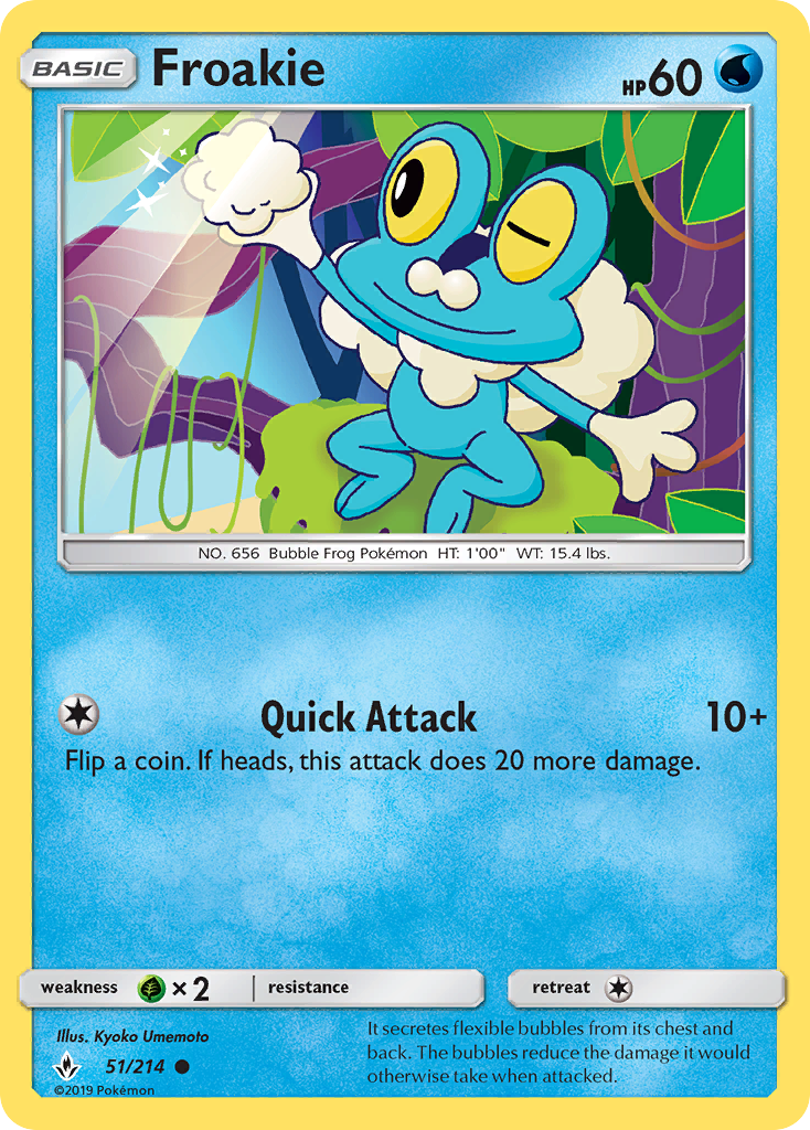 Froakie (51/214) [Sun & Moon: Unbroken Bonds] | Event Horizon Hobbies CA