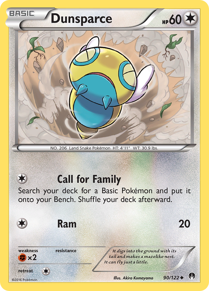 Dunsparce (90/122) [XY: BREAKpoint] | Event Horizon Hobbies CA