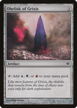 Obelisk of Grixis [Shards of Alara] | Event Horizon Hobbies CA