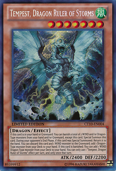 Tempest, Dragon Ruler of Storms [CT10-EN004] Secret Rare | Event Horizon Hobbies CA