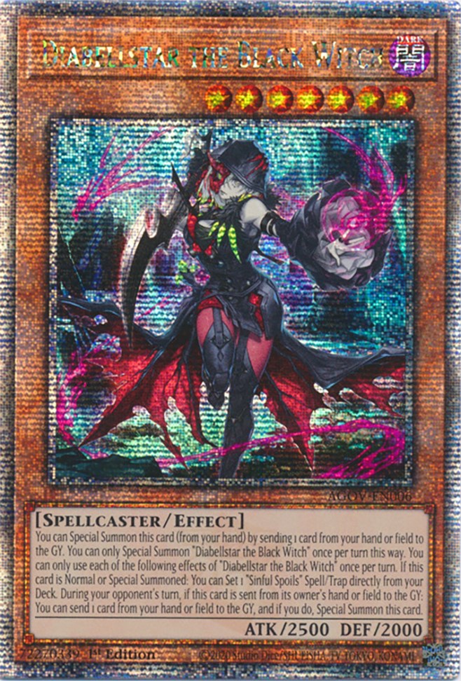 Diabellstar the Black Witch (Quarter Century Secret Rare) [AGOV-EN006] Quarter Century Secret Rare | Event Horizon Hobbies CA