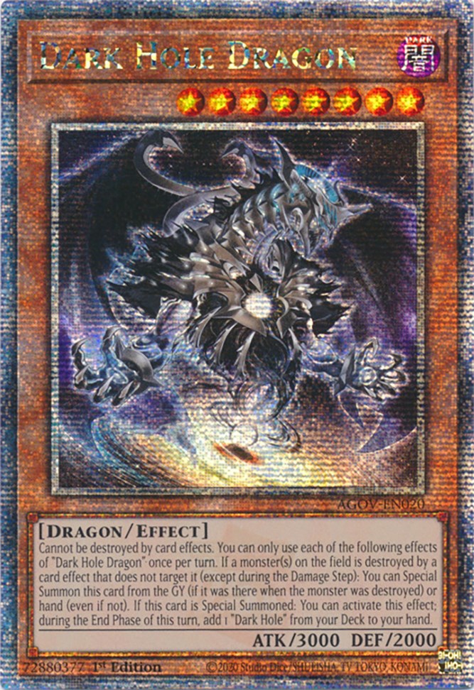 Dark Hole Dragon (Quarter Century Secret Rare) [AGOV-EN020] Quarter Century Secret Rare | Event Horizon Hobbies CA