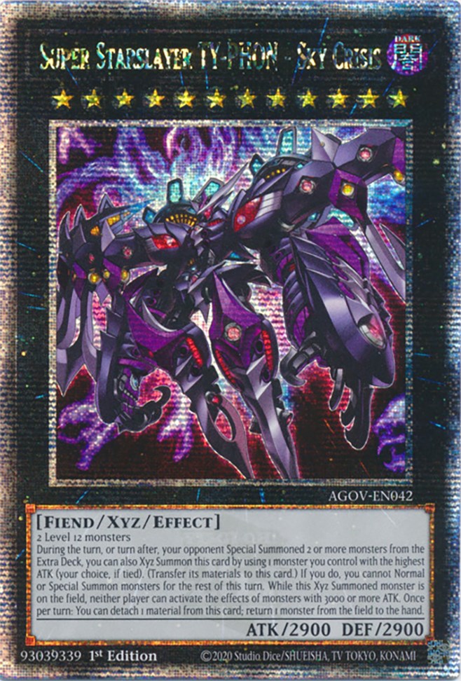 Super Starslayer TY-PHON - Sky Crisis (Quarter Century Secret Rare) [AGOV-EN042] Quarter Century Secret Rare | Event Horizon Hobbies CA