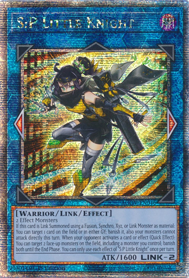 S:P Little Knight (Quarter Century Secret Rare) [AGOV-EN046] Quarter Century Secret Rare | Event Horizon Hobbies CA