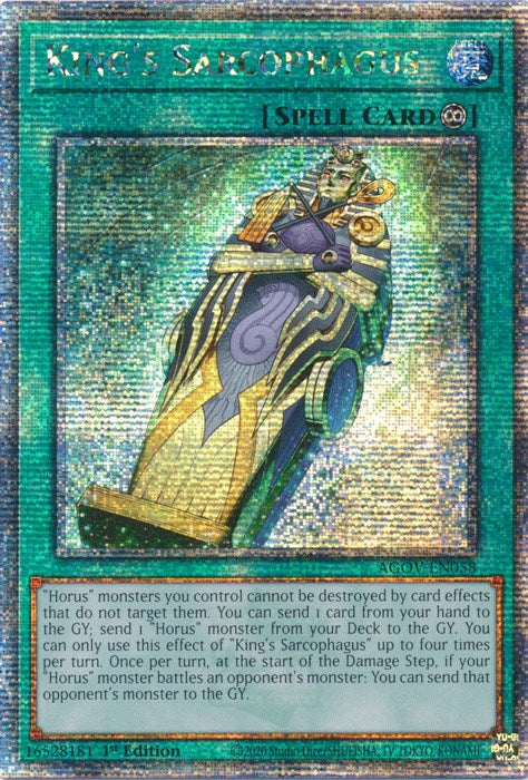 King's Sarcophagus (Quarter Century Secret Rare) [AGOV-EN058] Quarter Century Secret Rare | Event Horizon Hobbies CA