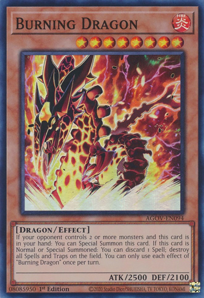 Burning Dragon [AGOV-EN094] Super Rare | Event Horizon Hobbies CA