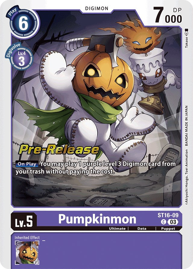 Pumpkinmon [ST16-09] [Starter Deck: Wolf of Friendship Pre-Release Cards] | Event Horizon Hobbies CA