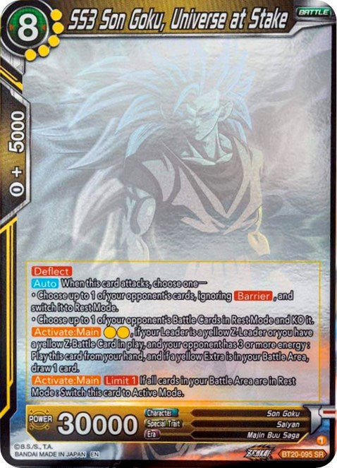 SS3 Son Goku, Universe at Stake (Hologram) (BT20-095) [Power Absorbed] | Event Horizon Hobbies CA