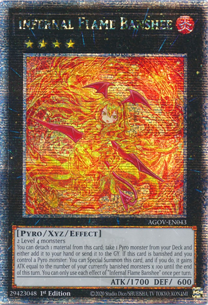 Infernal Flame Banshee (Quarter Century Secret Rare) [AGOV-EN043] Quarter Century Secret Rare | Event Horizon Hobbies CA