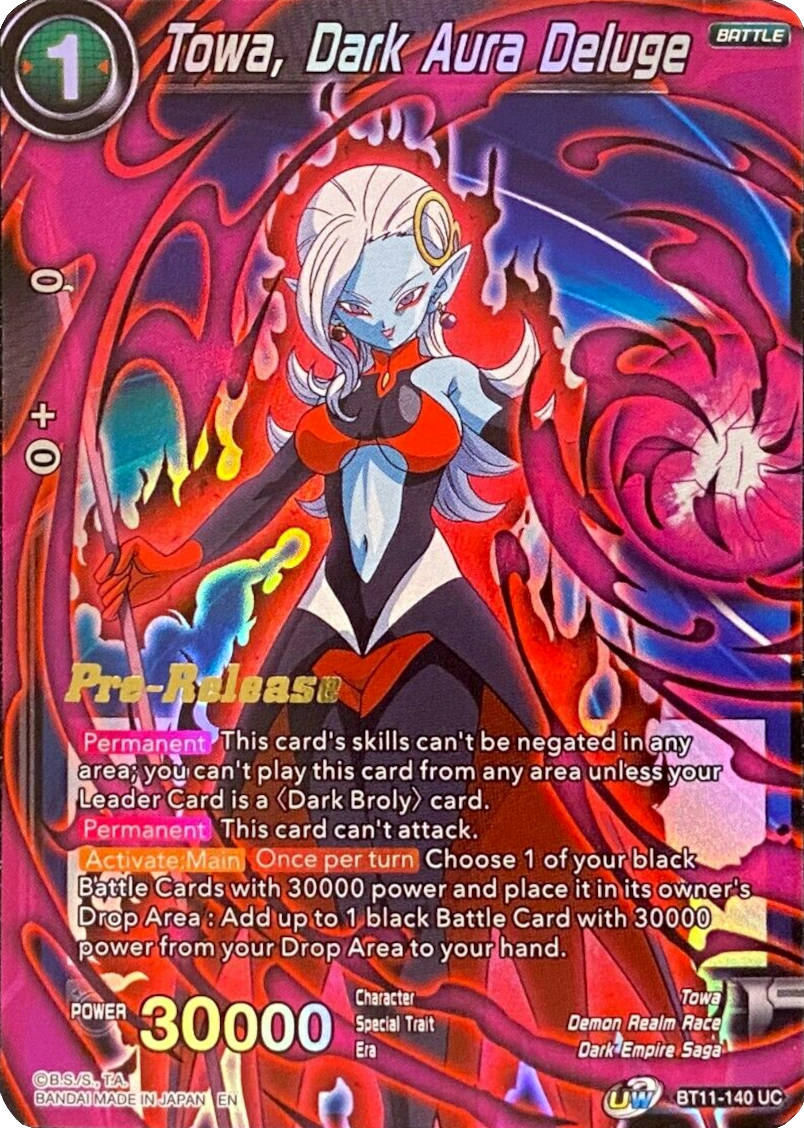 Towa, Dark Aura Deluge (BT11-140) [Vermilion Bloodline Prerelease Promos] | Event Horizon Hobbies CA