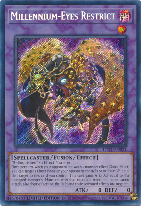 Millennium-Eyes Restrict [LDS1-EN051] Secret Rare | Event Horizon Hobbies CA