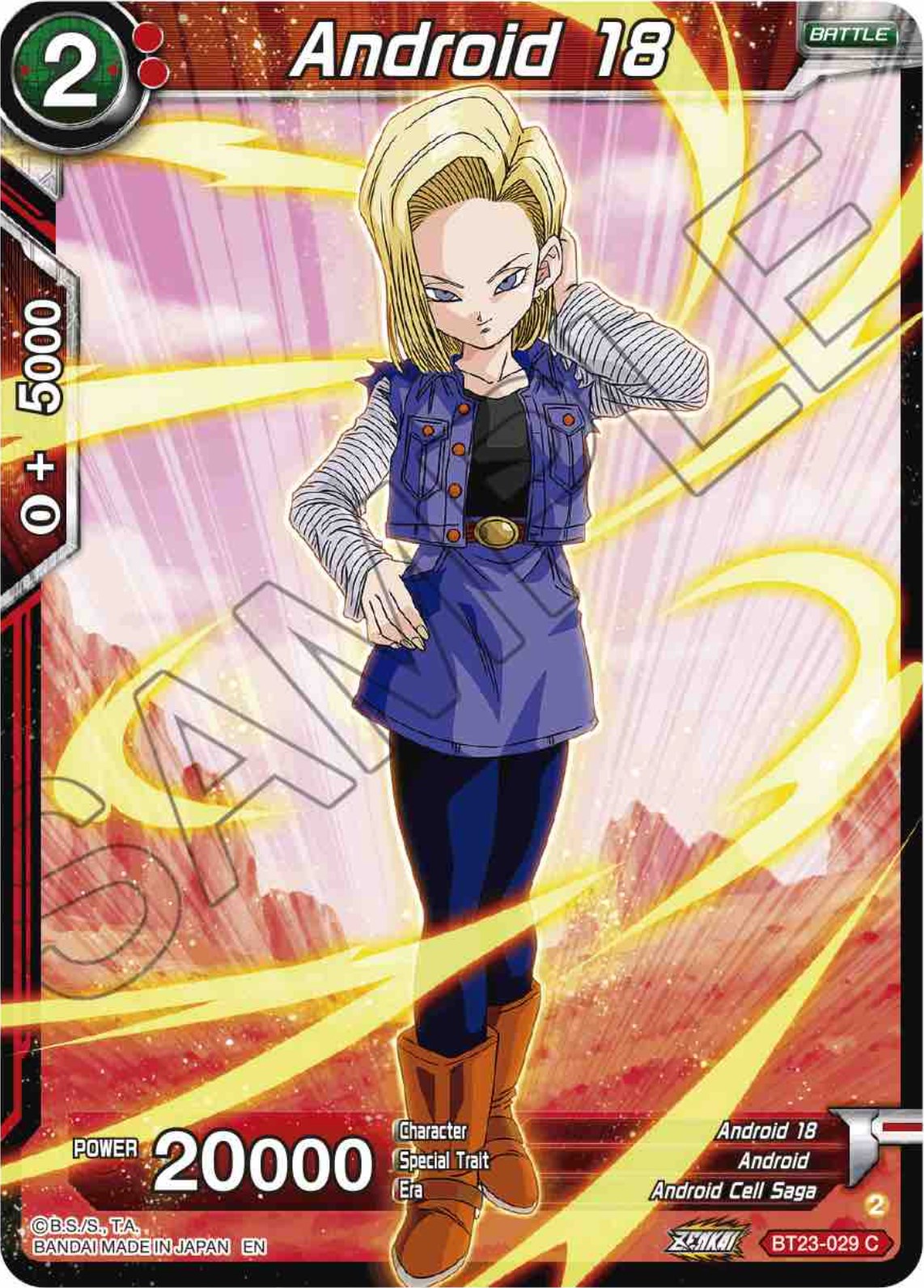 Android 18 (BT23-029) [Perfect Combination] | Event Horizon Hobbies CA