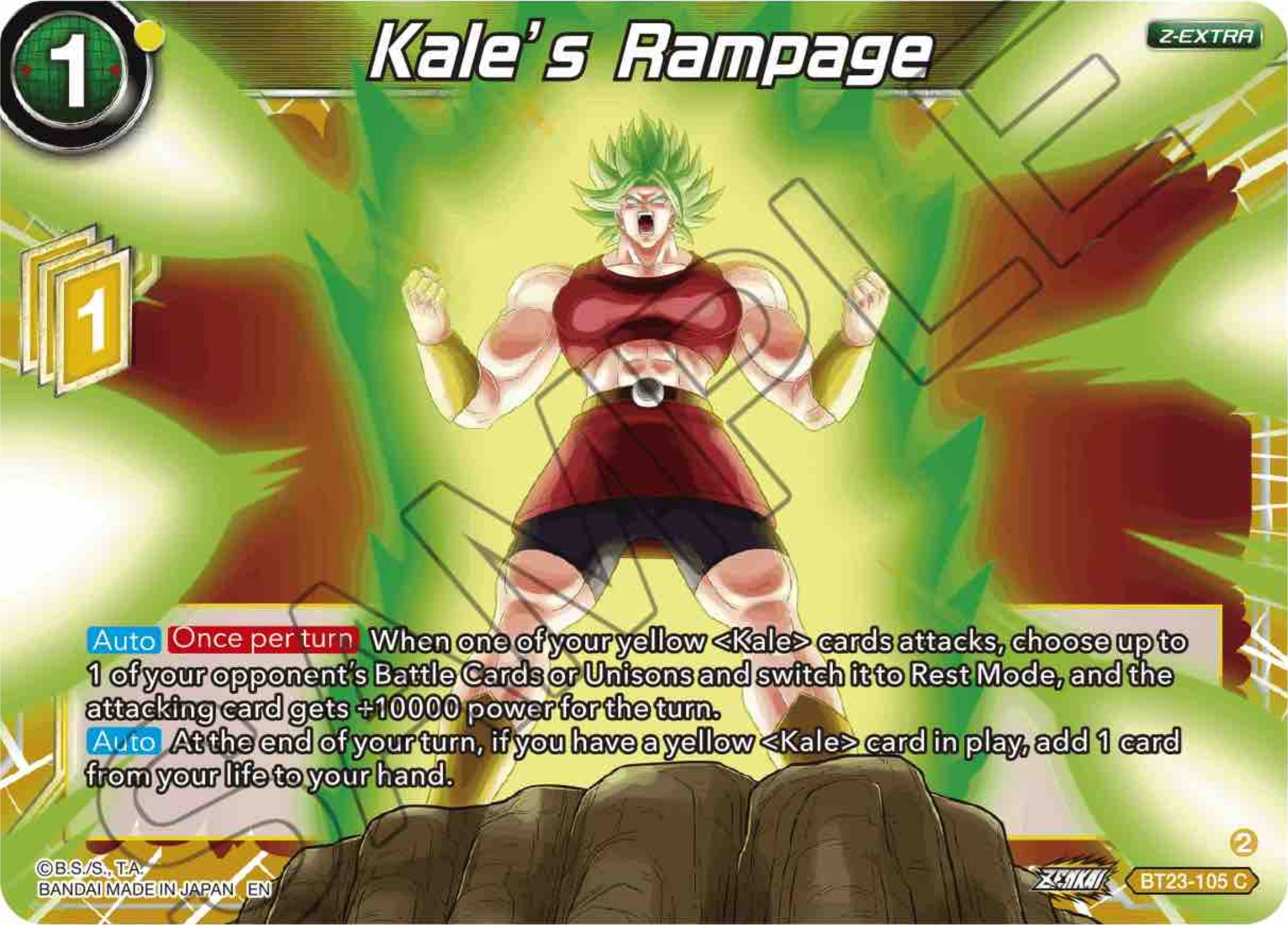 Kale's Rampage (BT23-105) [Perfect Combination] | Event Horizon Hobbies CA