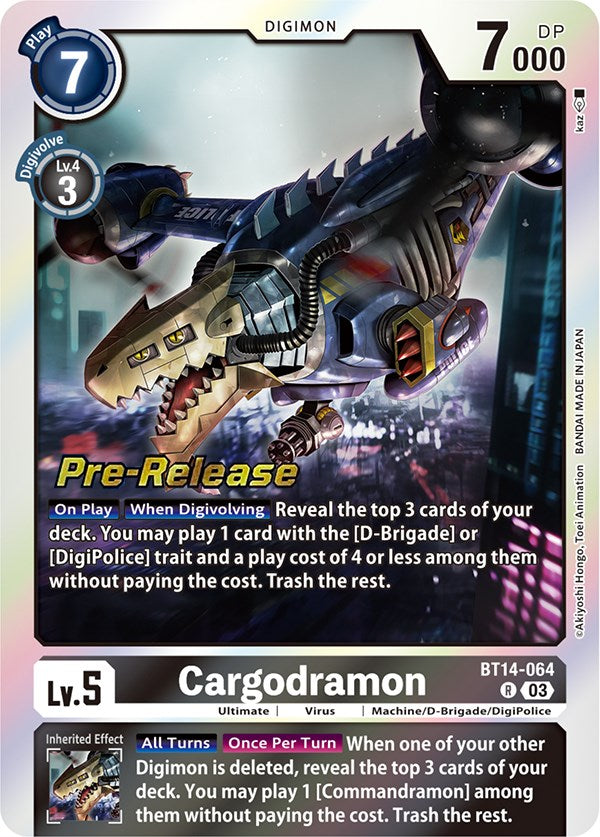 Cargodramon [BT14-064] [Blast Ace Pre-Release Cards] | Event Horizon Hobbies CA