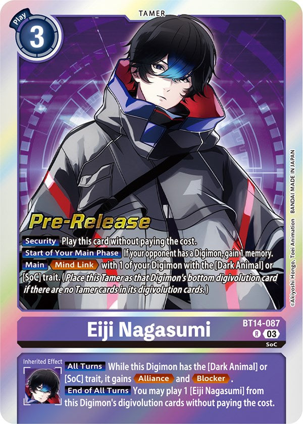 Eiji Nagasumi [BT14-087] [Blast Ace Pre-Release Cards] | Event Horizon Hobbies CA