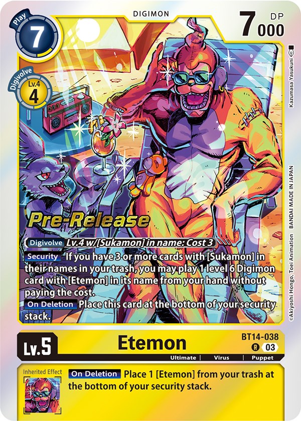 Etemon [BT14-038] [Blast Ace Pre-Release Cards] | Event Horizon Hobbies CA