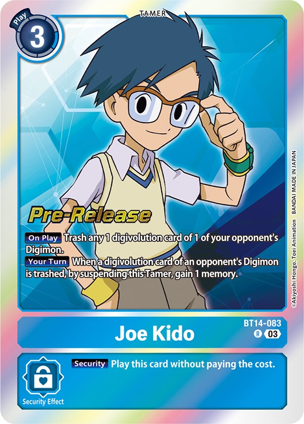 Joe Kido [BT14-083] [Blast Ace Pre-Release Cards] | Event Horizon Hobbies CA