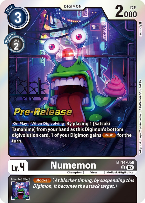 Numemon [BT14-058] [Blast Ace Pre-Release Cards] | Event Horizon Hobbies CA