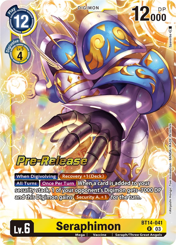 Seraphimon [BT14-041] [Blast Ace Pre-Release Cards] | Event Horizon Hobbies CA