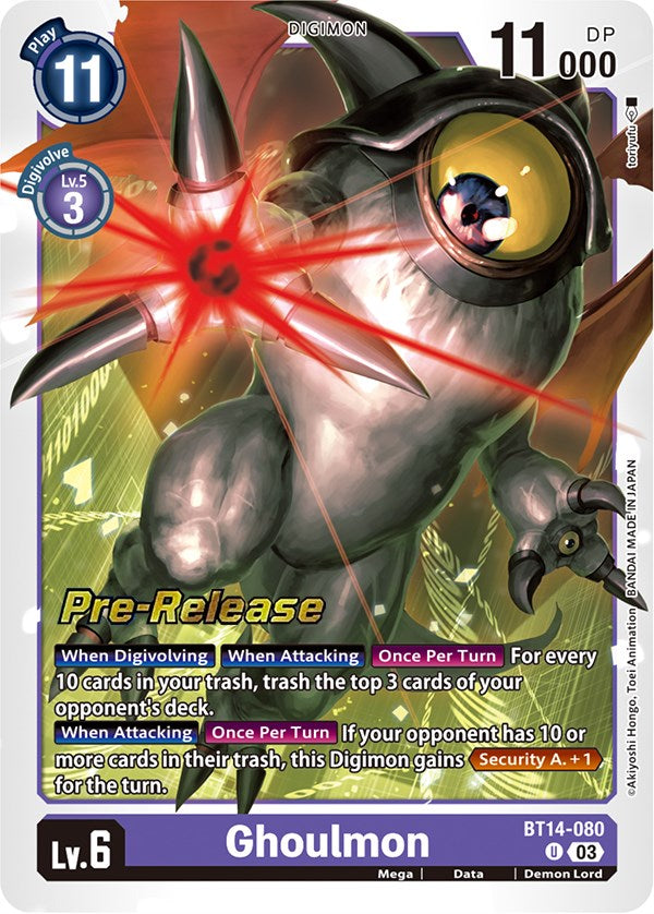 Ghoulmon [BT14-080] [Blast Ace Pre-Release Cards] | Event Horizon Hobbies CA