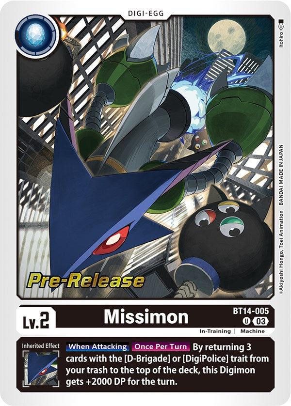 Missimon [BT14-005] [Blast Ace Pre-Release Cards] | Event Horizon Hobbies CA