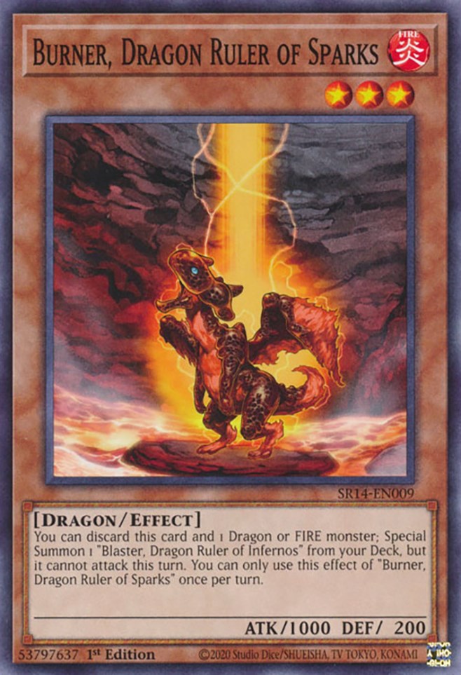 Burner, Dragon Ruler of Sparks [SR14-EN009] Common | Event Horizon Hobbies CA