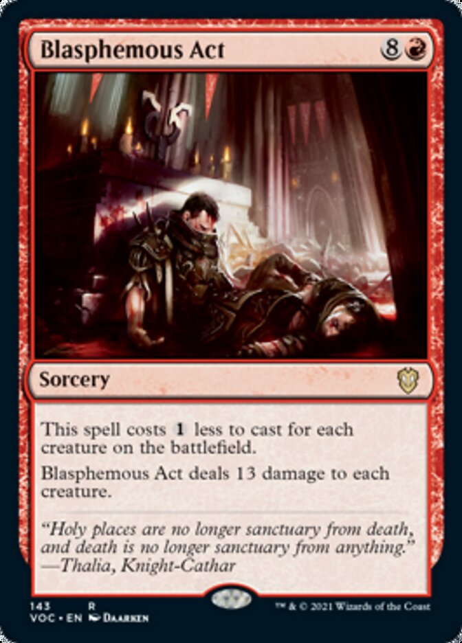 Blasphemous Act [Innistrad: Crimson Vow Commander] | Event Horizon Hobbies CA