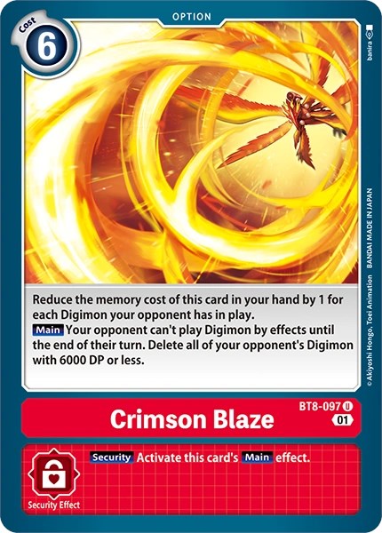 Crimson Blaze [BT8-097] [Revision Pack Cards] | Event Horizon Hobbies CA